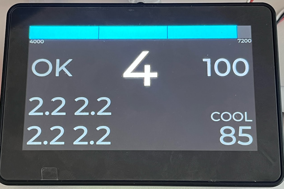 Lotus Exige V6 additional dashboard information display screen - track, TPMS