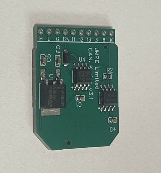 CAN bus PCBs for self programming - 12v/5v input, Wired/WiFi/Bluetooth, optional K-Line, optional ethernet, optional SD card, use for diagnostics, CAN bus sniffing, logging, etc