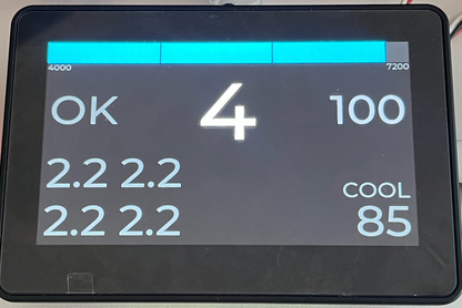 Lotus Exige V6 additional dashboard information display screen - track, TPMS